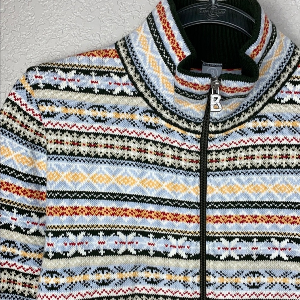 NEW Fire + Ice Bogner Sweater Zip US L